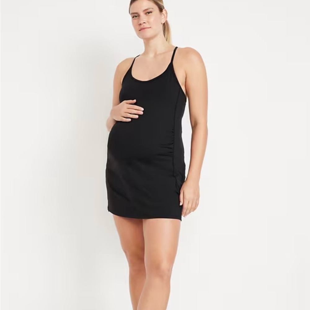 Old Navy Black Maternity Athletic Dress